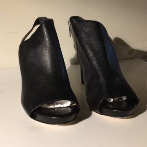 Via Spiga black zippier Heels